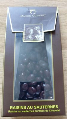 Raisins au sauternes front packaging