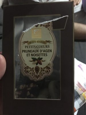 Petits coeurs pruneaux et noisette