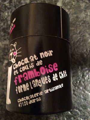 Chocolat noir et coulis de framboise