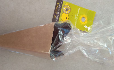 Chocolat noir coulis yuzu