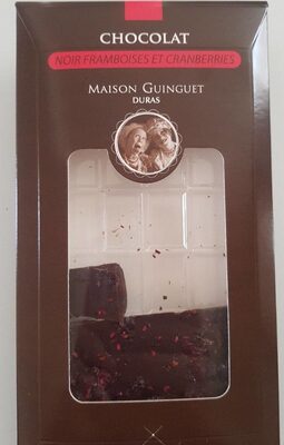 Chocolat noir framboises et cranberries
