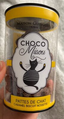 Pattes de chat caramel biscuit noisette front packaging