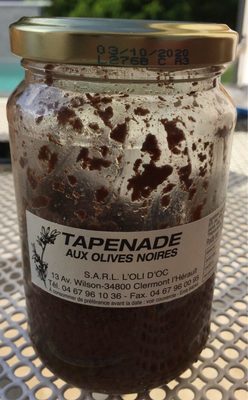 Tapenade olive noire front packaging