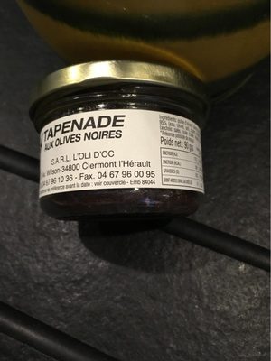 Tapenade front packaging
