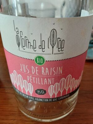 Jus de raisin pétillent