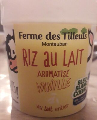 Ferme les tilleuls - riz au lait aromatisé vanille