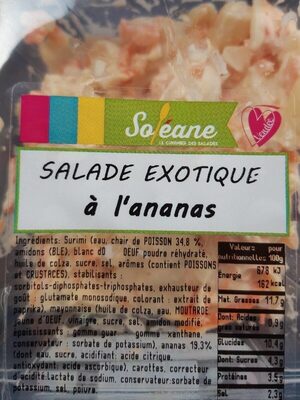 Salade exotique à l'ananas 230g