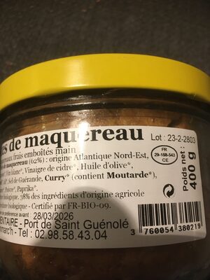 Rillettes de maquereau