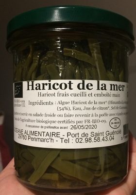 Haricot de la mer front packaging