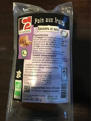 Pains Aux Fruits Epeautre Et Noix