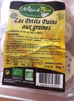 Petits pains aux graines