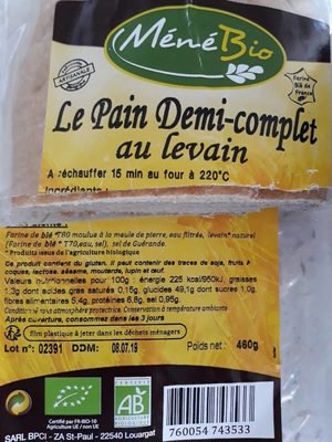 Pain demi-complet au levain