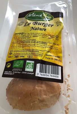 Le burger Nature