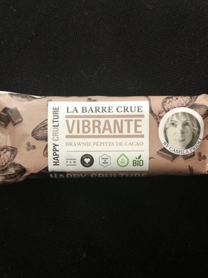 La barre crue  brawnie pépite de cacao