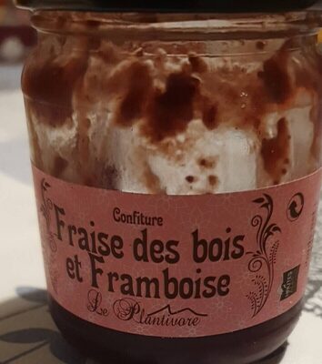 Confiture Fraise des bois et Framboise