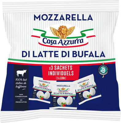 MOZZARELLA LATTE DI BUFALA 3X100G front packaging