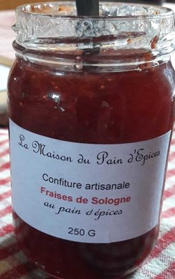 Confiture Artisanale Fraises de Sologne au Pain d'Épices
