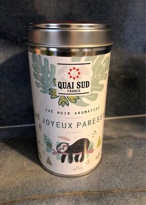 Thé noir aromatiséi front packaging