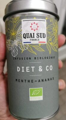 Infusion Diet & co menthe ananas front packaging