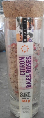 Sel citron baies roses