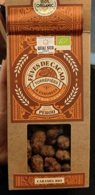 Fèves de cacao front packaging