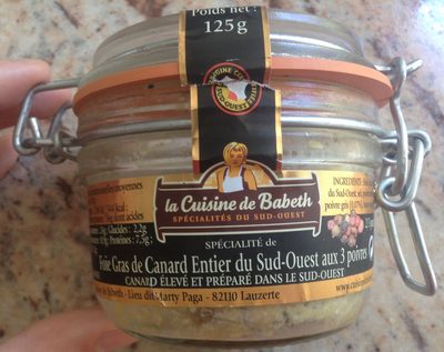 Foie gras de canard entier du Sud-Ouest aux 3 poivres