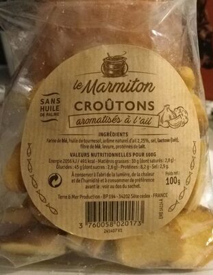Croûtons aromatisés à l'ail