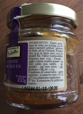 Confit De Figues Artisanal 100G R.jul. front packaging