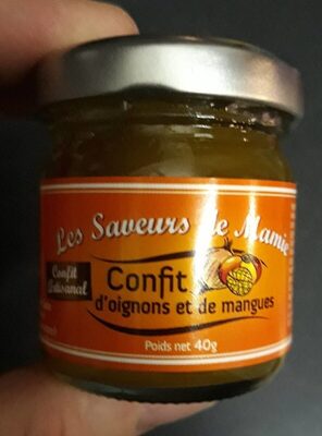 Confit oignon et mangue front packaging