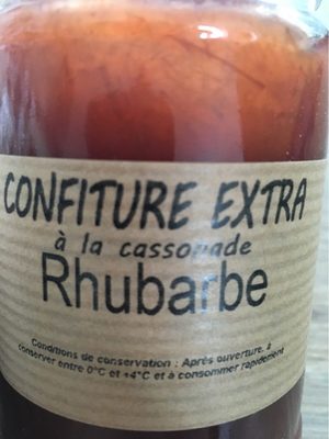 Confiture Extra à la Cassonade Rhubarbe