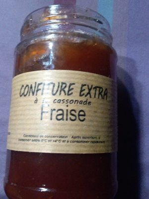 Confiture extra à la cassonade Fraise front packaging