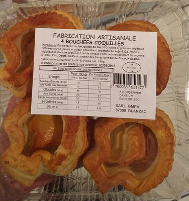 4 bouchées coquilles