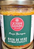 Axoa de veau au piment d'Espelette