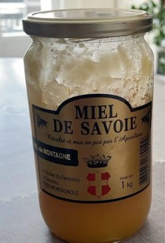 Miel de savoie front packaging