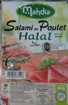 Salami de poulet Halal