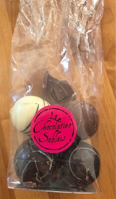 Moulage de chocolat assortis front packaging