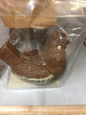 Moulage chocolat au lait décoré