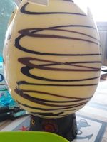 Moulage de chocolat blanc decore