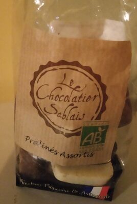 Pralinés assortis front packaging