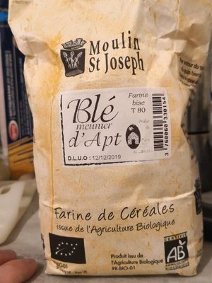 Farine bise t80 blé meunier d'Apt
