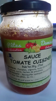 Sauce tomate cuisinée front packaging