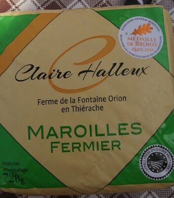 Maroilles fermier front packaging