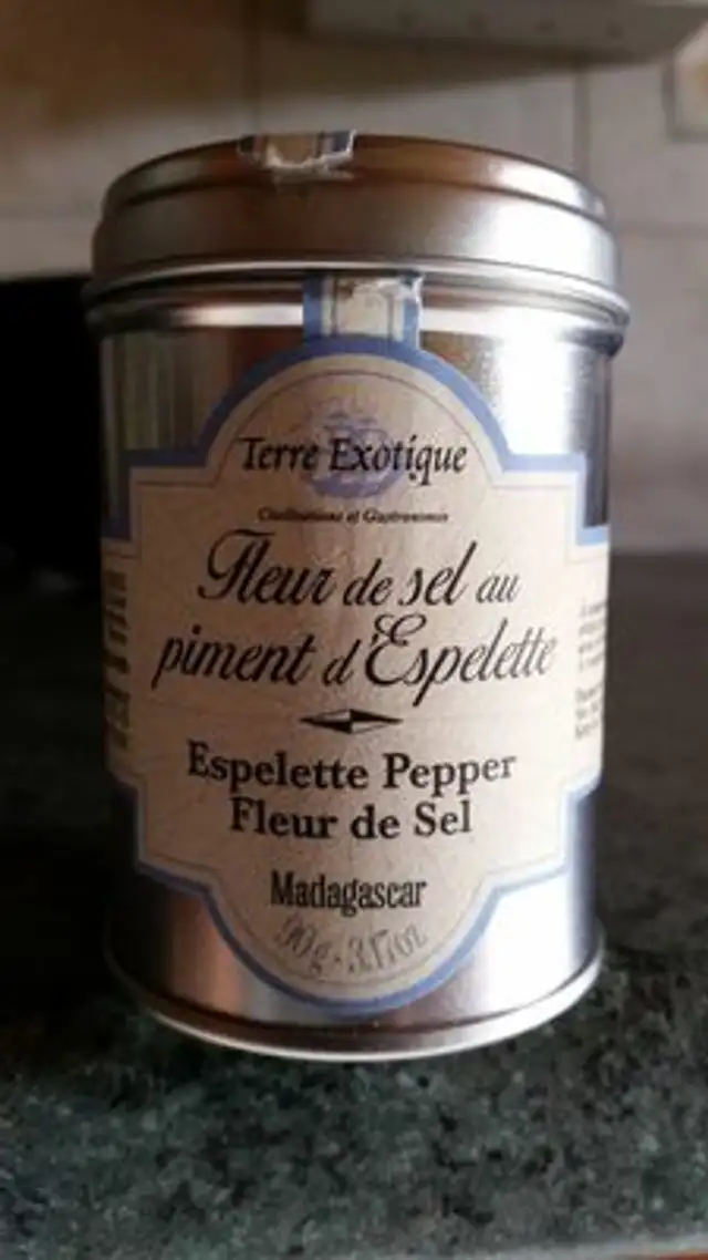 Fleur de sel au piment d'Espelette front packaging