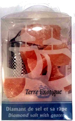 Diamant de sel et sa râpe front packaging