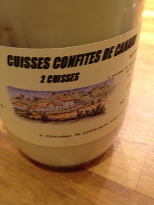 Cuisses confites de canard front packaging