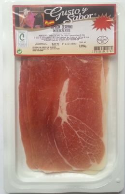 Jambon serrano intercalaire