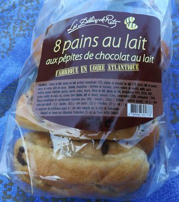 8 Pains au Lait aux Pépites de Chocolat au Lait
