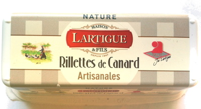 Rillettes de canard artisanales nature