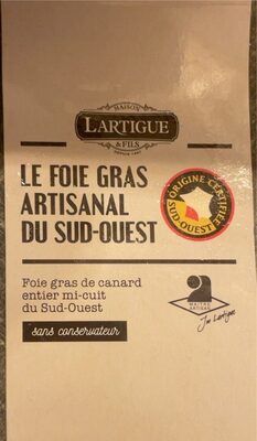 Foie gras de canard entier mi-cuit du sud-ouest