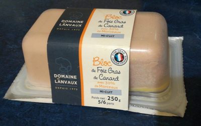 Bloc de foie gras de canard